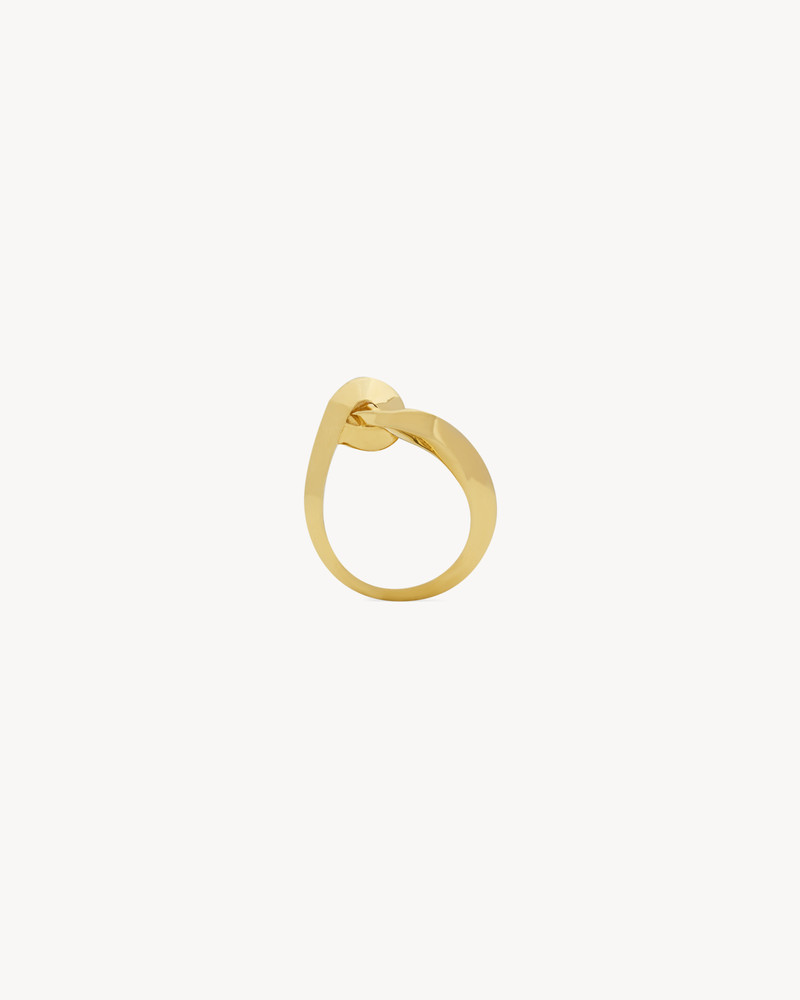 SAINT LAURENT loop ring in metal outlook