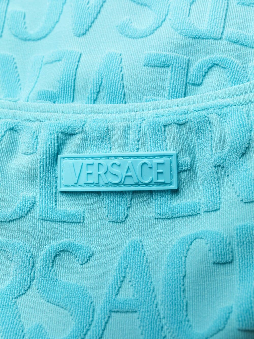 x Dua Lipa Allover-jacquard swimsuit - 3