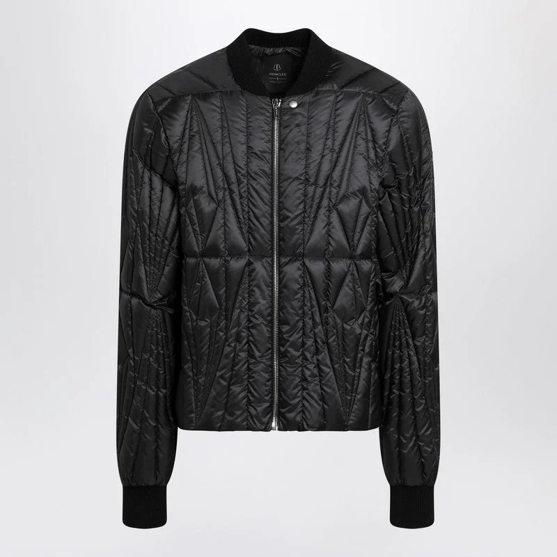 Moncler + Rick Owens Black Quilted Zip-Up Down Jacket Men - 1