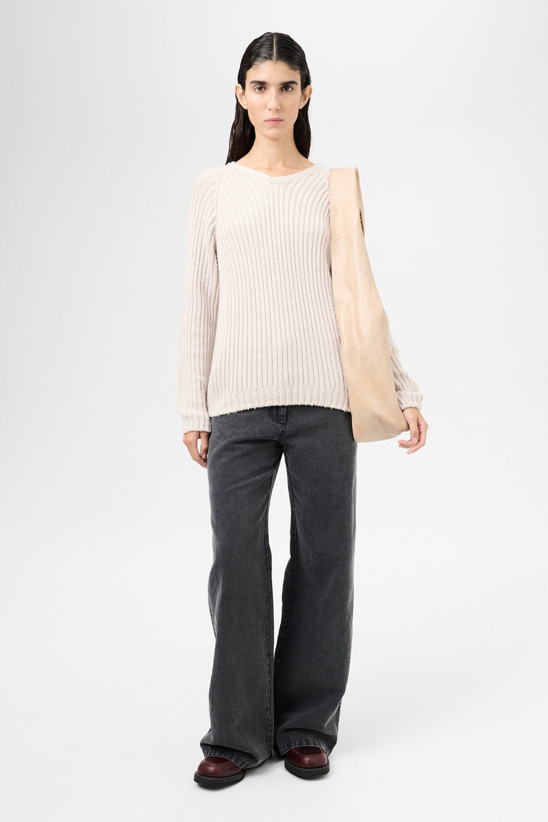 Our Legacy Mate V-Neck Oyster Cherub Silk outlook