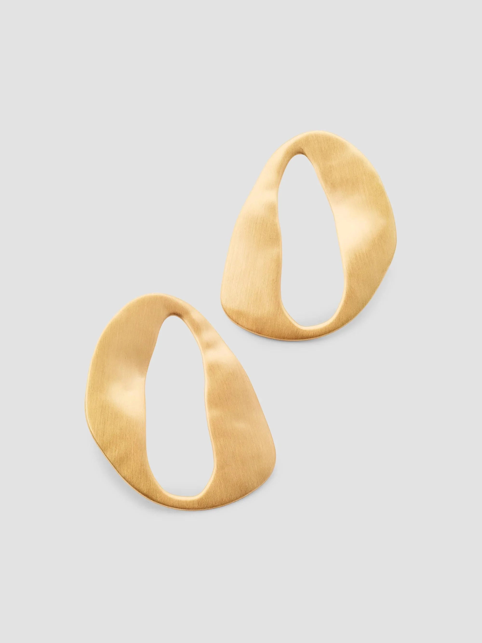 Women's Rue Goldtone Drop Earrings - Brushed Brass - 1
