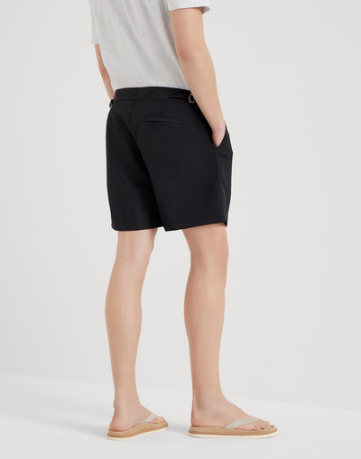 Brunello Cucinelli Swim shorts with tabbed waistband and waist tabs outlook