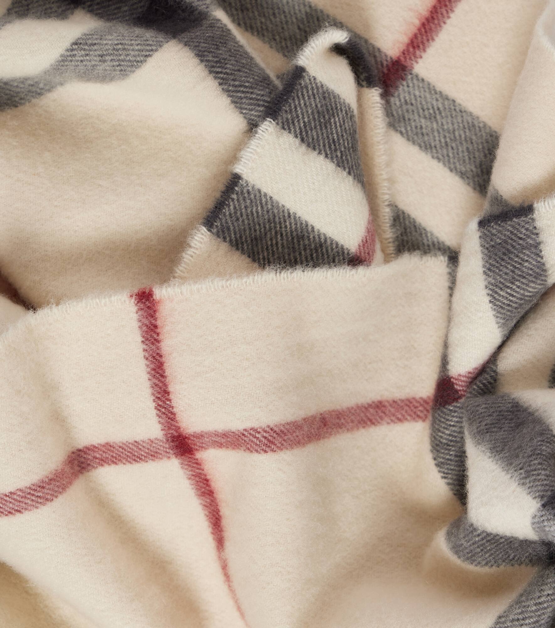 Giant Check cashmere scarf - 4