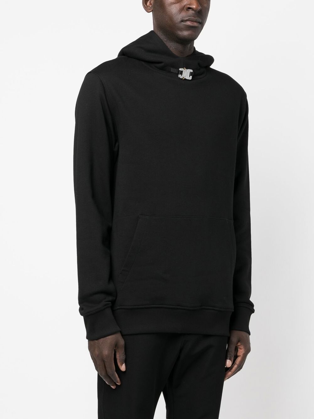 cotton front-buckle hoodie - 3