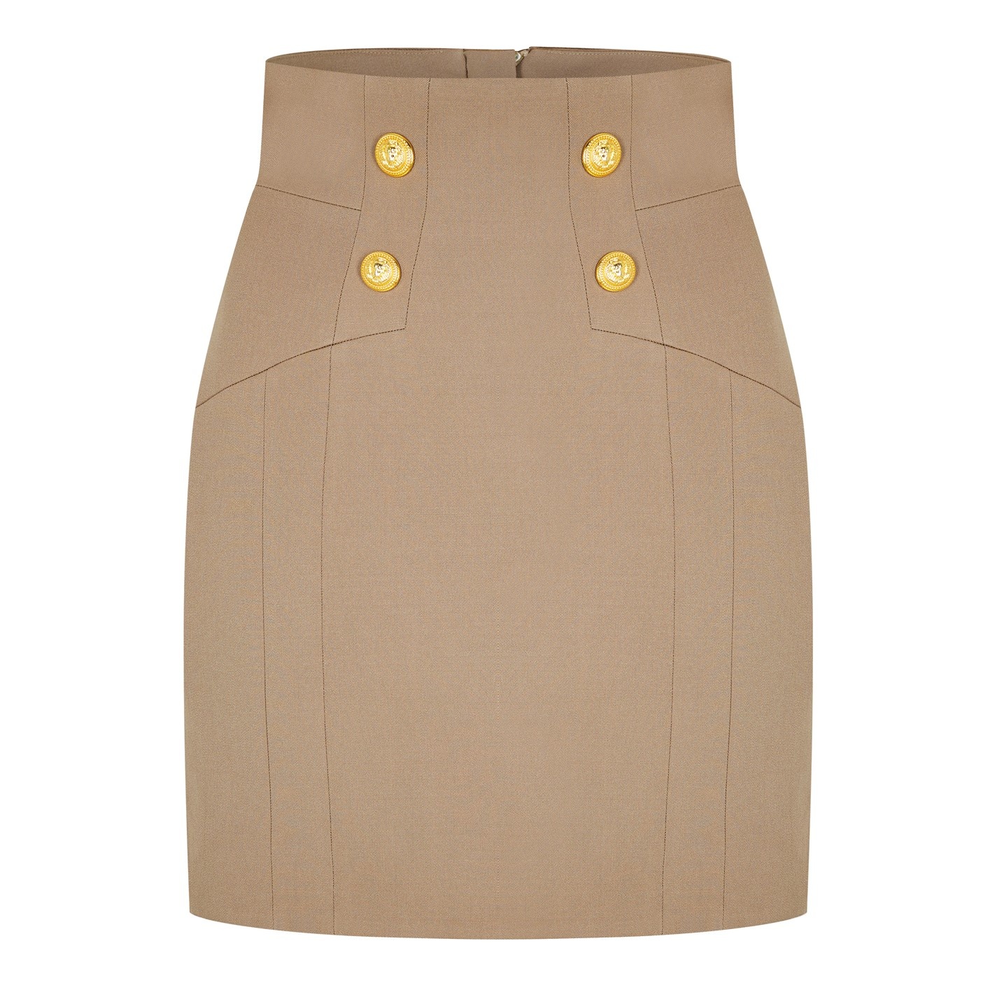 BALMAIN BUTTON PENCIL SKIRT - 5