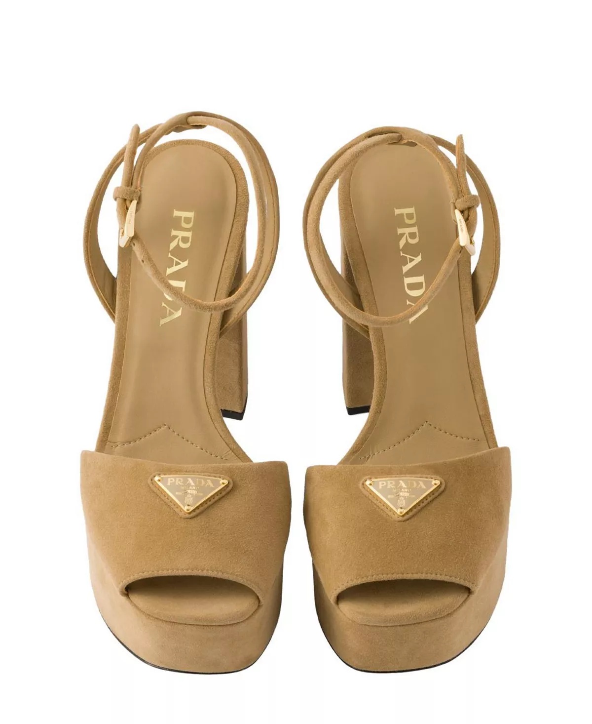 Women's Suede Platform Sandals - 3