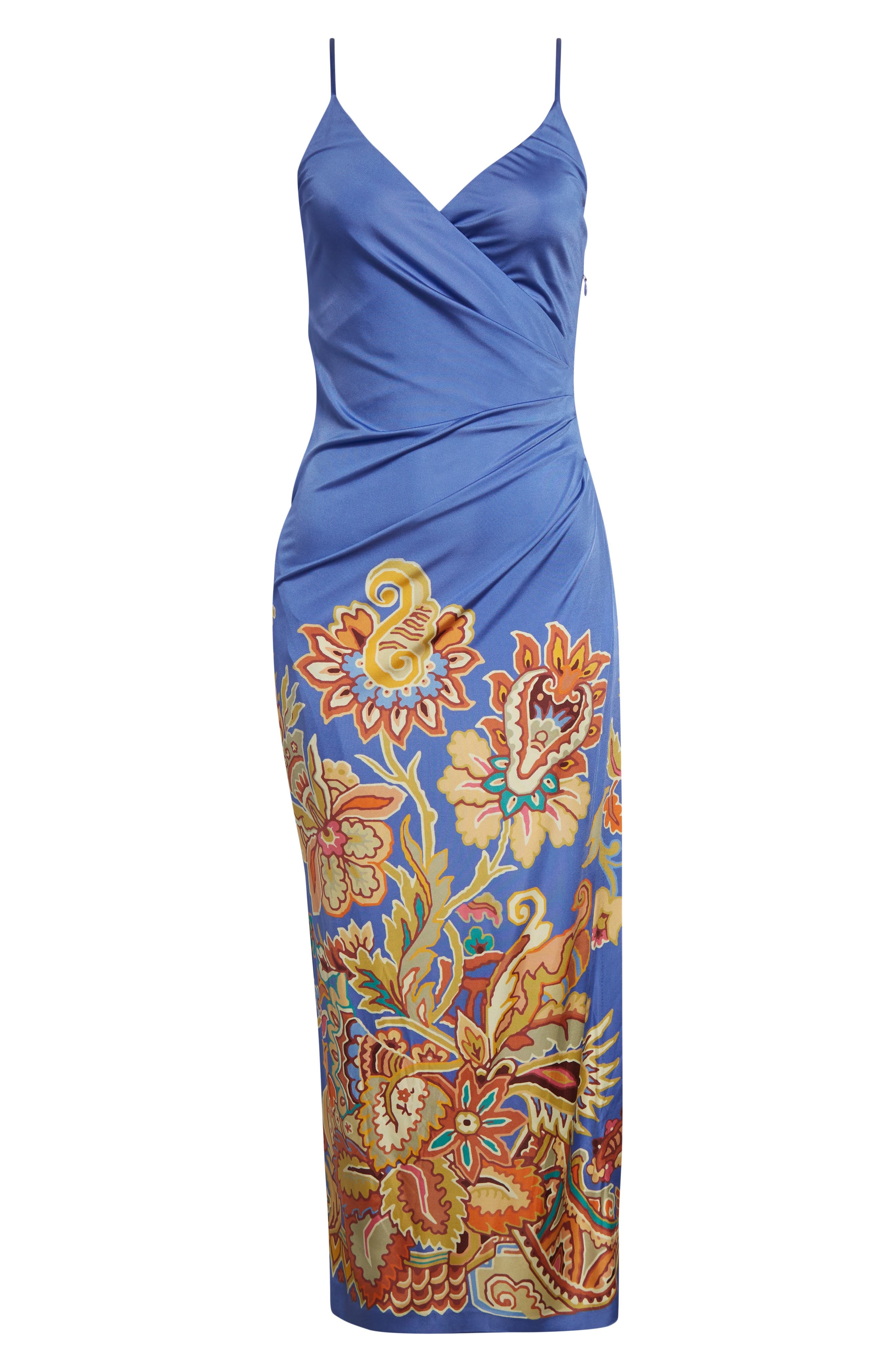 Etro Floral Print Jersey Dress in Printed Azure Base at Nordstrom - 5