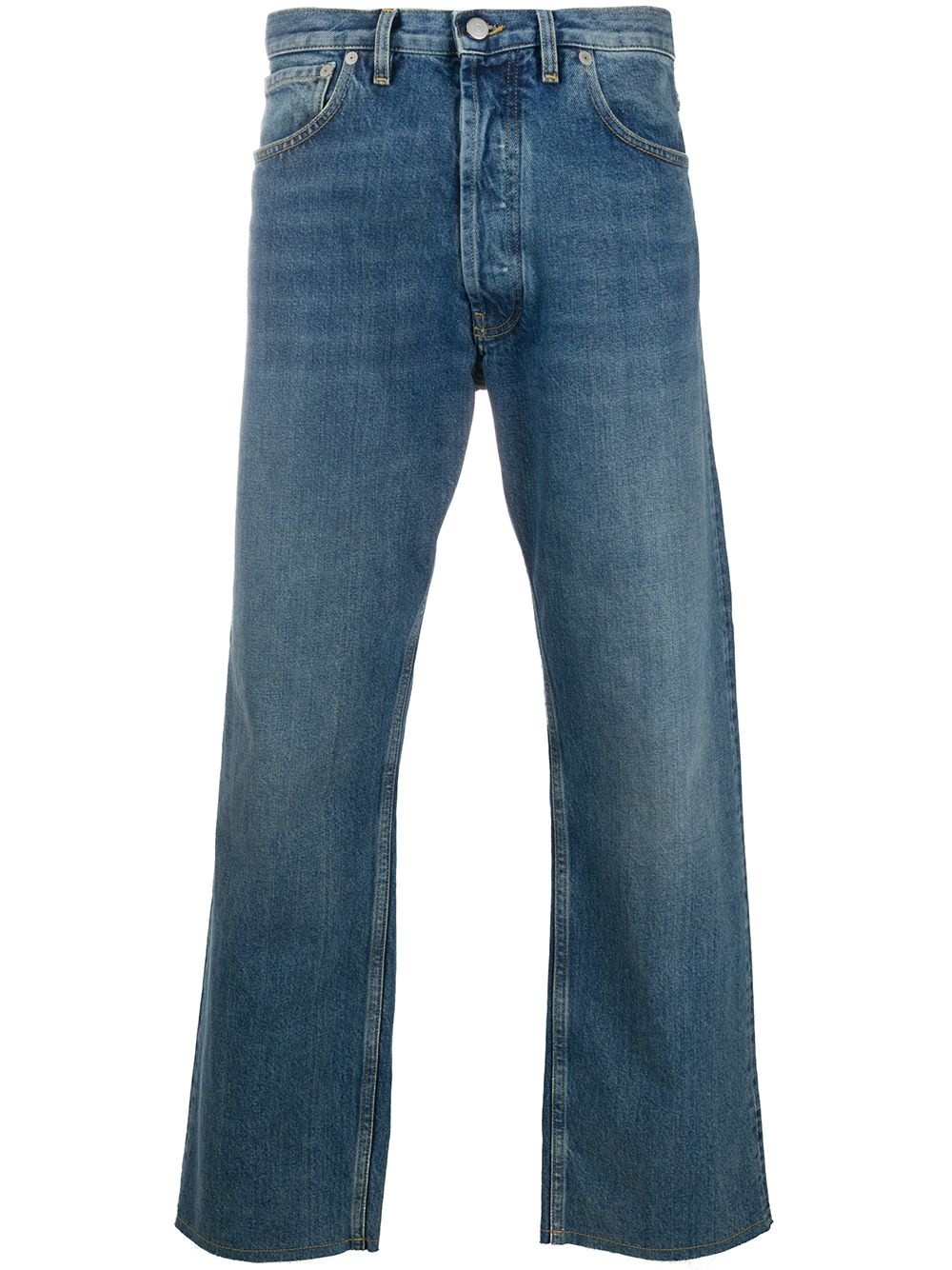 five-pocket straight-leg jeans - 1