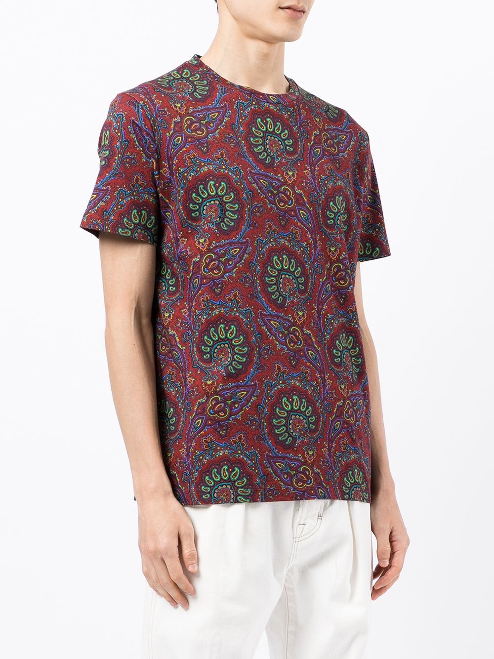 paisley-print T-shirt - 3