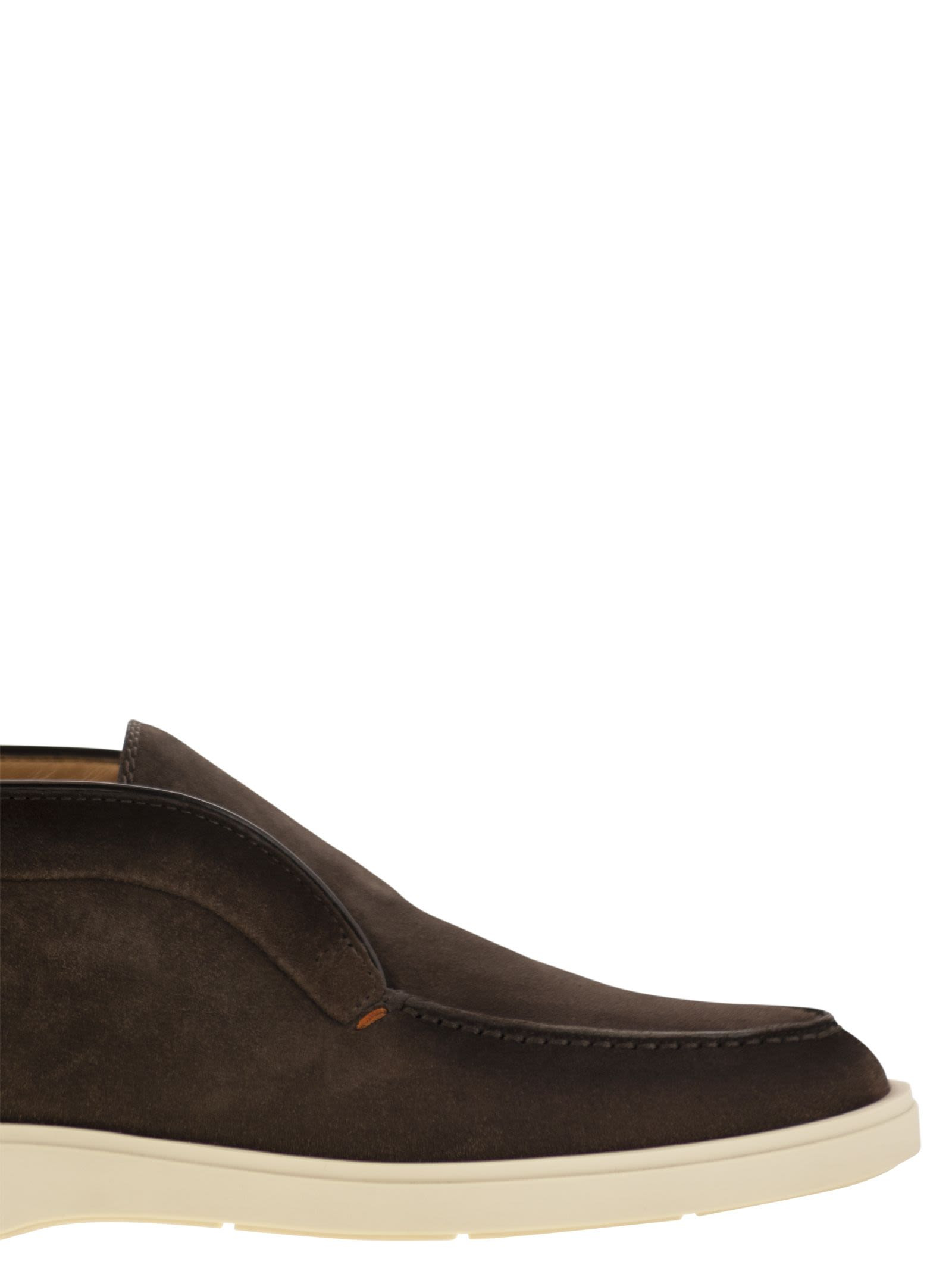 Santoni Men Suede Desert Boot - 6