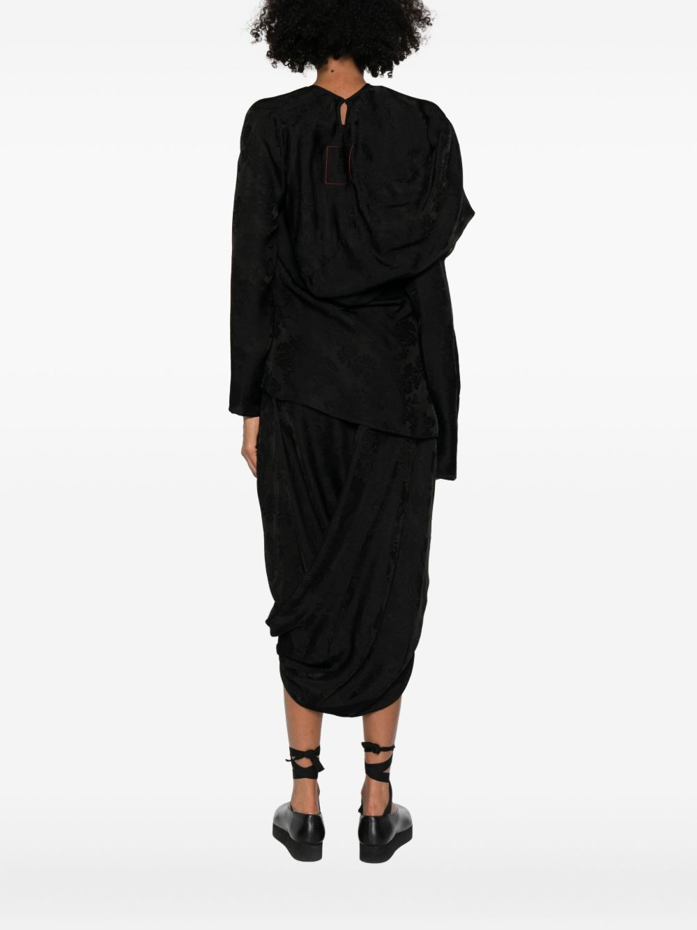 draped blouse - 4