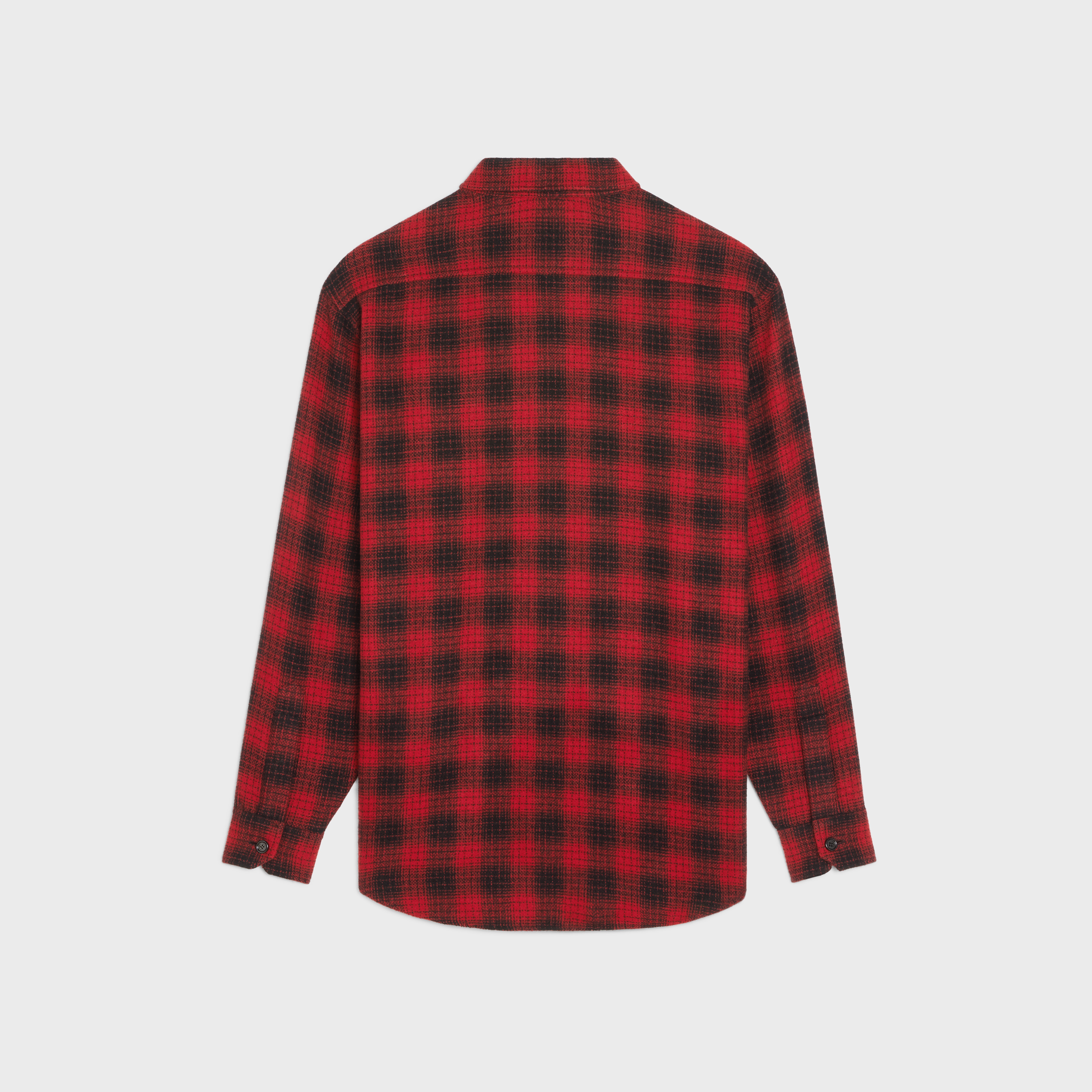 LOOSE SHIRT IN CHECKED WOOL - 2