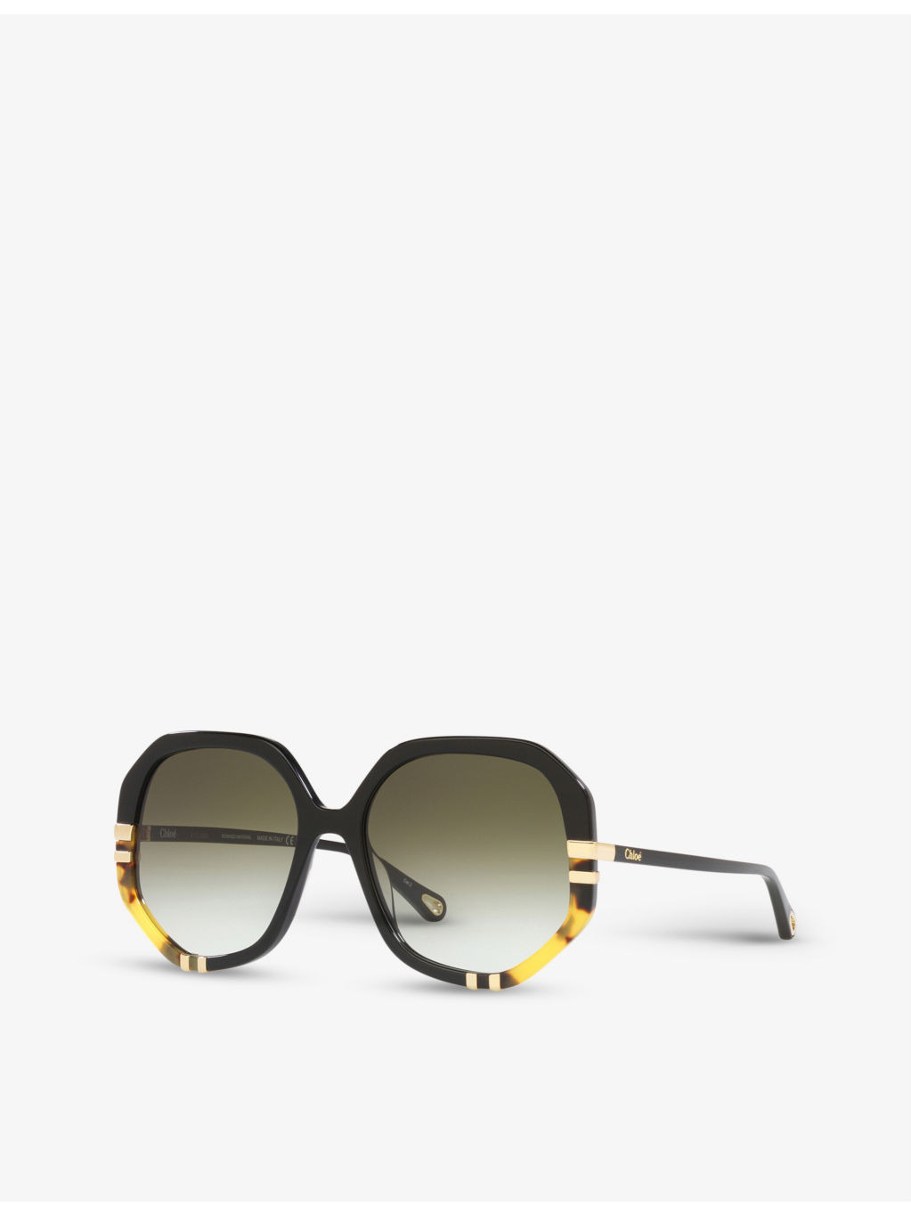 CH0105S hexagonal-frame acetate sunglasses - 2