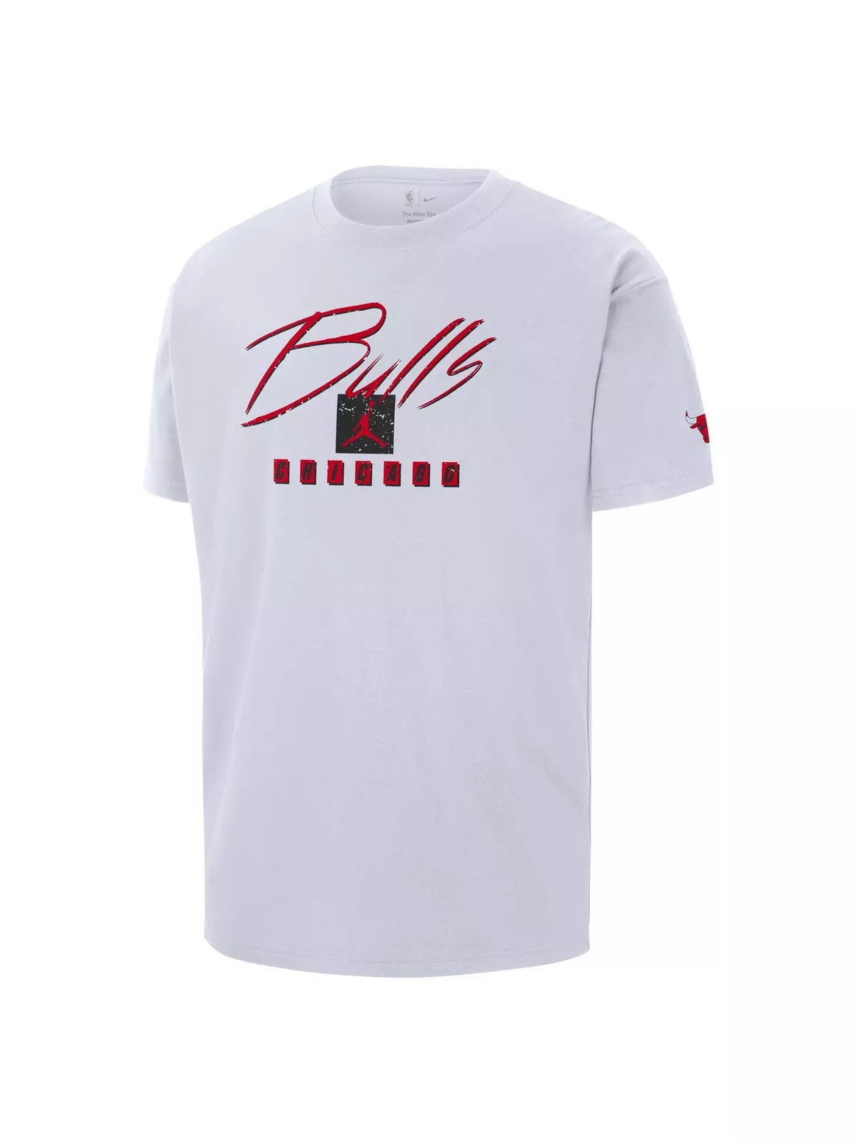 Men's Chicago Bulls Courtside Statement Edition NBA Max90 Tee-White - 1