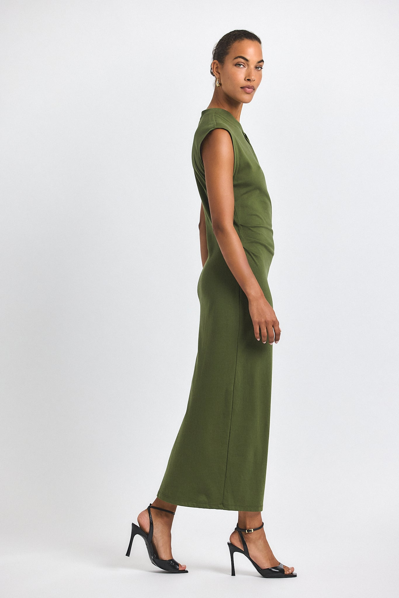 EVELISE ASSYMMETRIC EMBELLISHED TWIST DRESS - 3