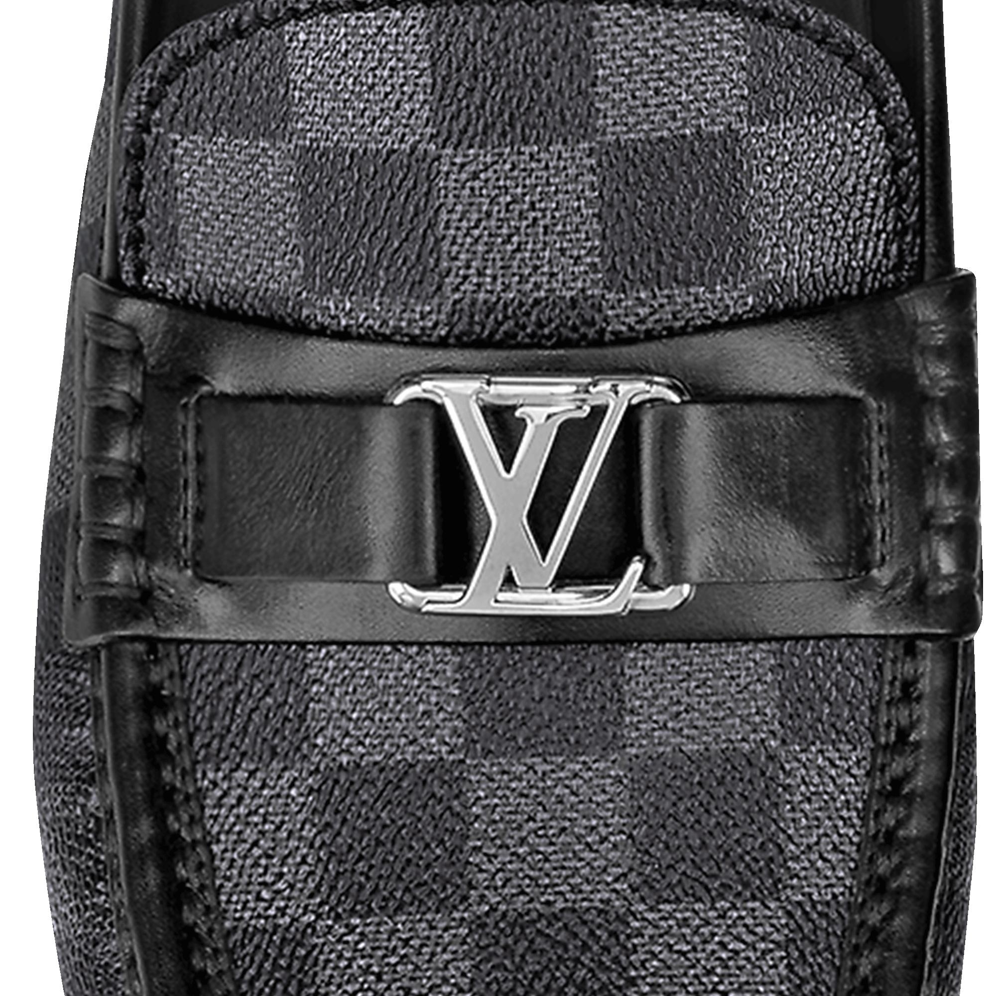 Louis Vuitton Damier Graphite canvas Hockenheim Moccasin 7.5 LV/8.5 US Hockenheim Moccasin Damier Graphite Canvas - Men - Shoes  main image 3