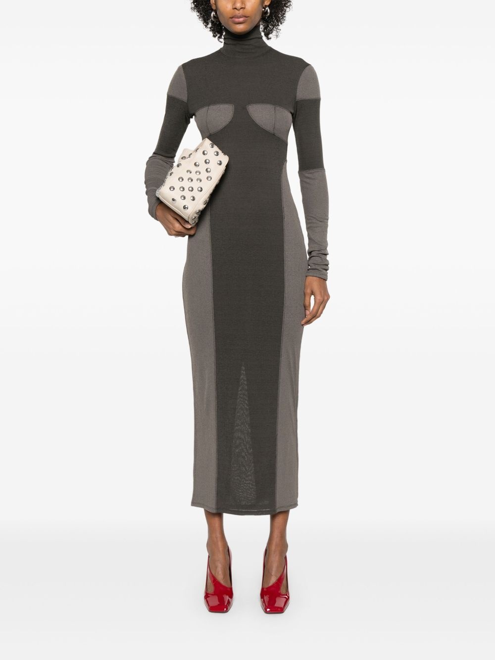 patchwork maxi dress - 2