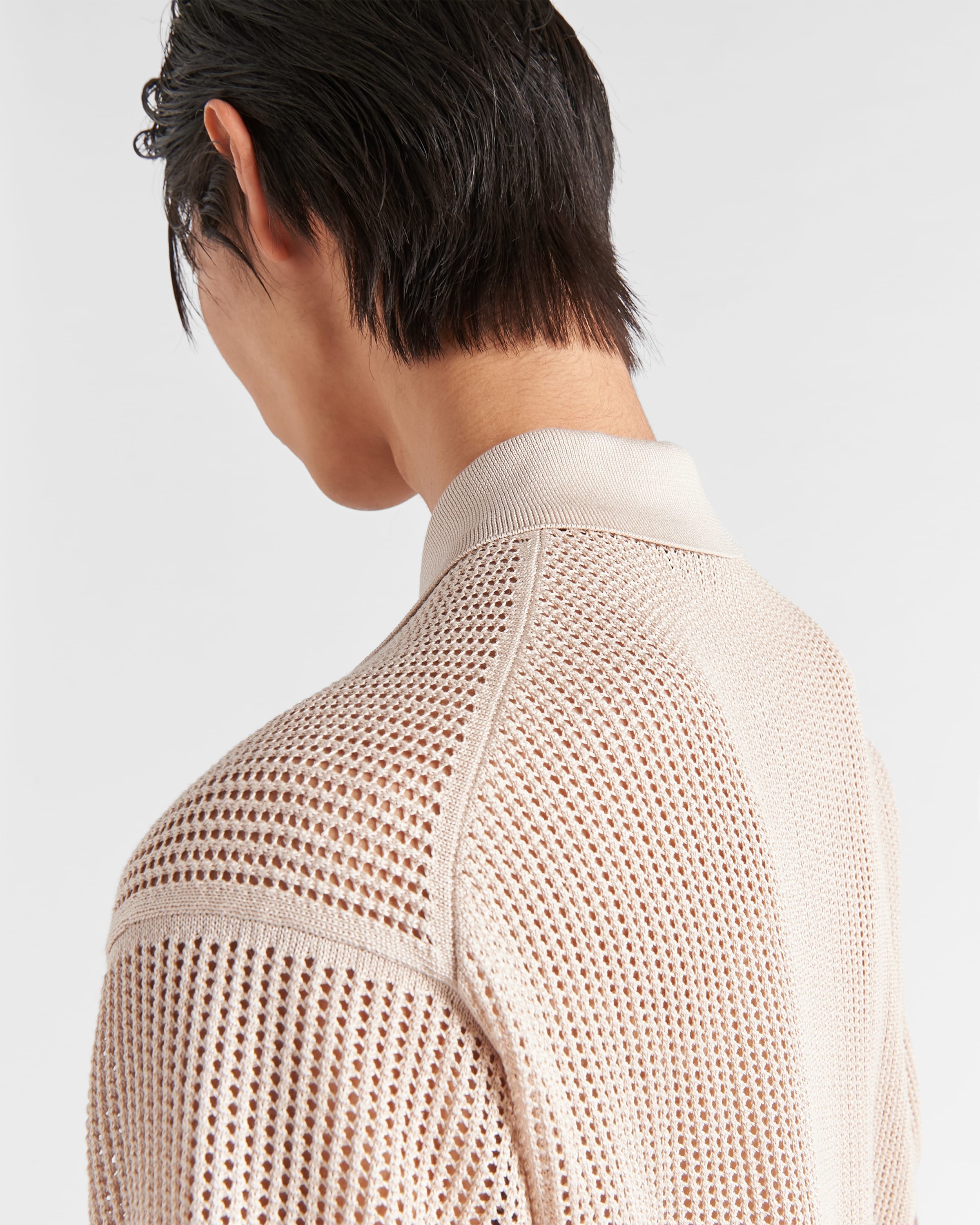 Cotton-silk polo shirt - 4