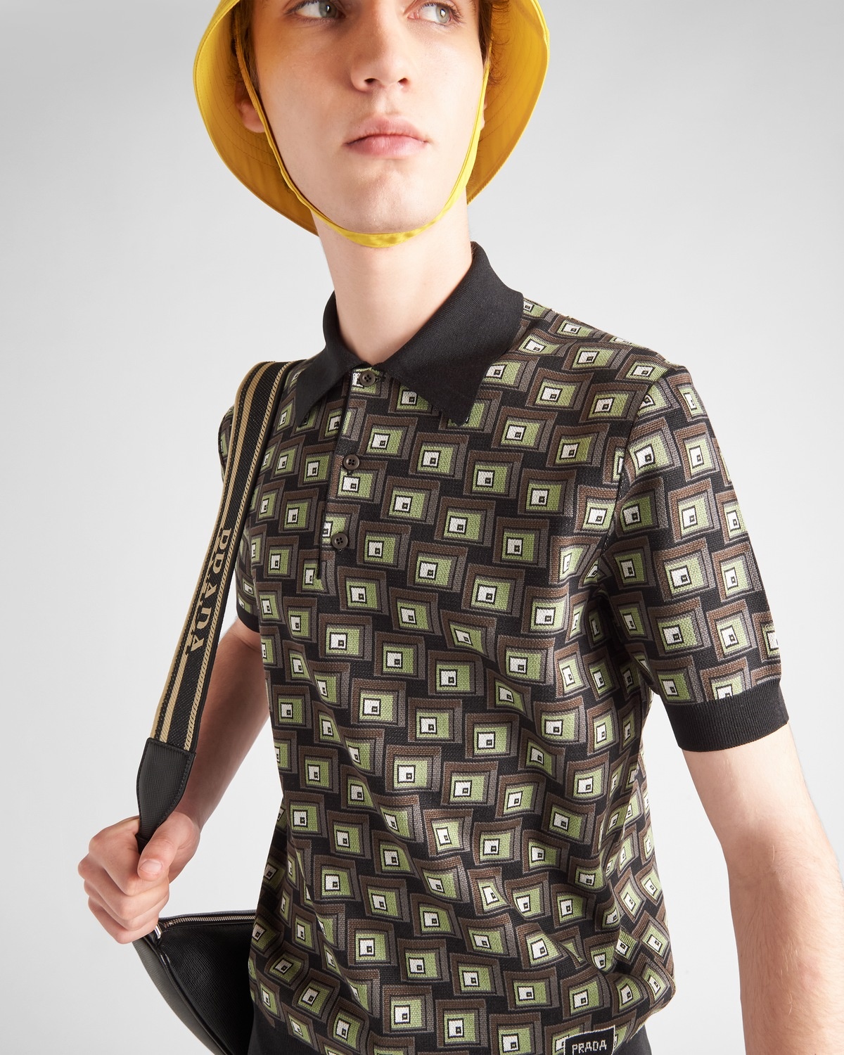 Cotton and silk polo shirt - 3