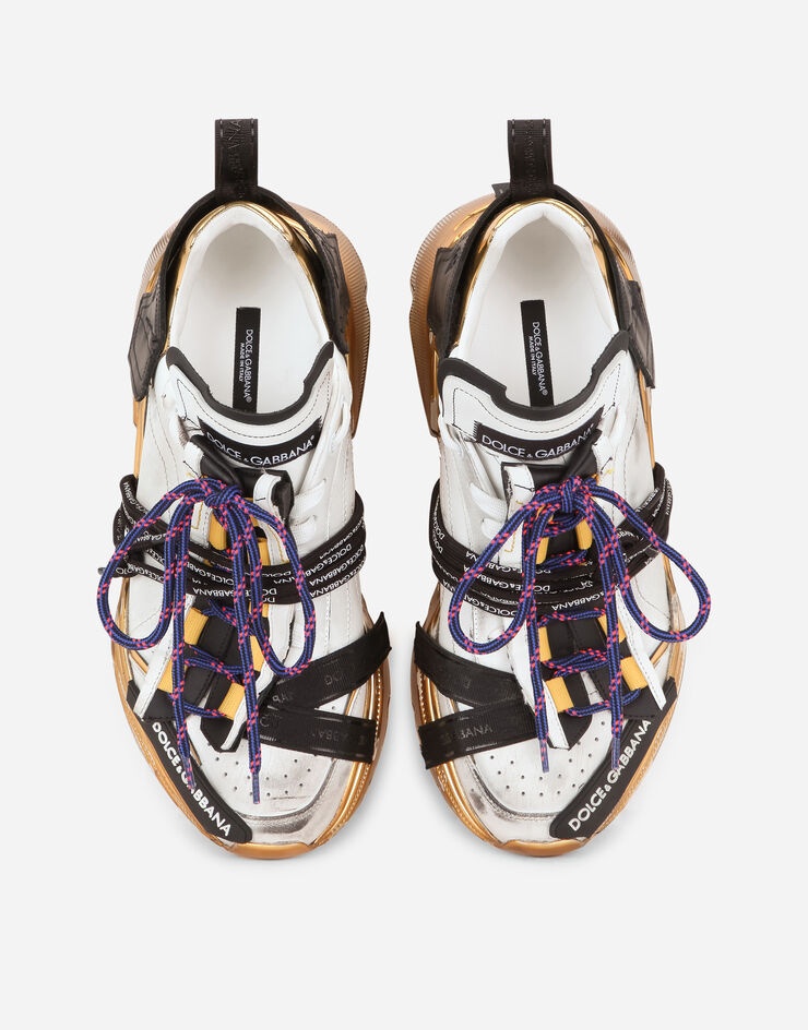 Calfskin nappa Daymaster sneakers with laminated sole and double laces - 4