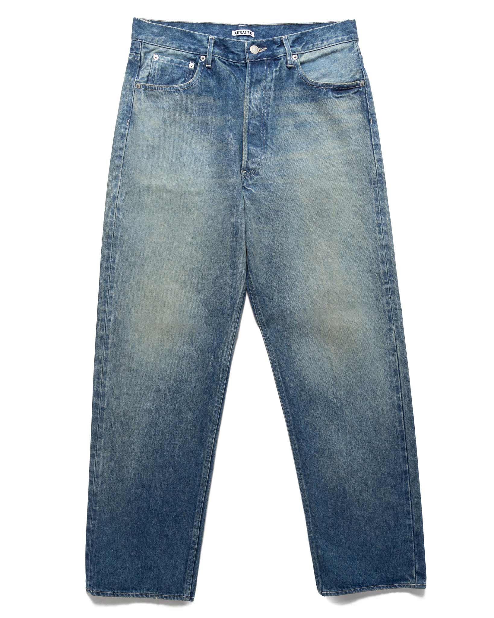 パンツ 24AW SELVEDGE FADED HEAVY DENIM PANTS 0 AURALEE SELVEDGE FADED HEAVY DENIM WIDE PANTS FADED INDIGO
