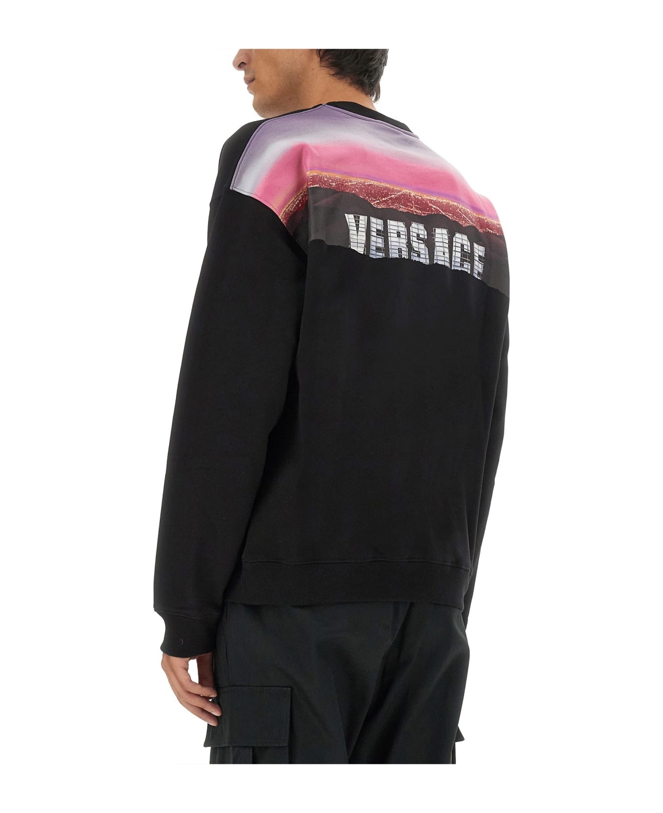 Printed Cotton Crew-neck Sweatshirt - 3