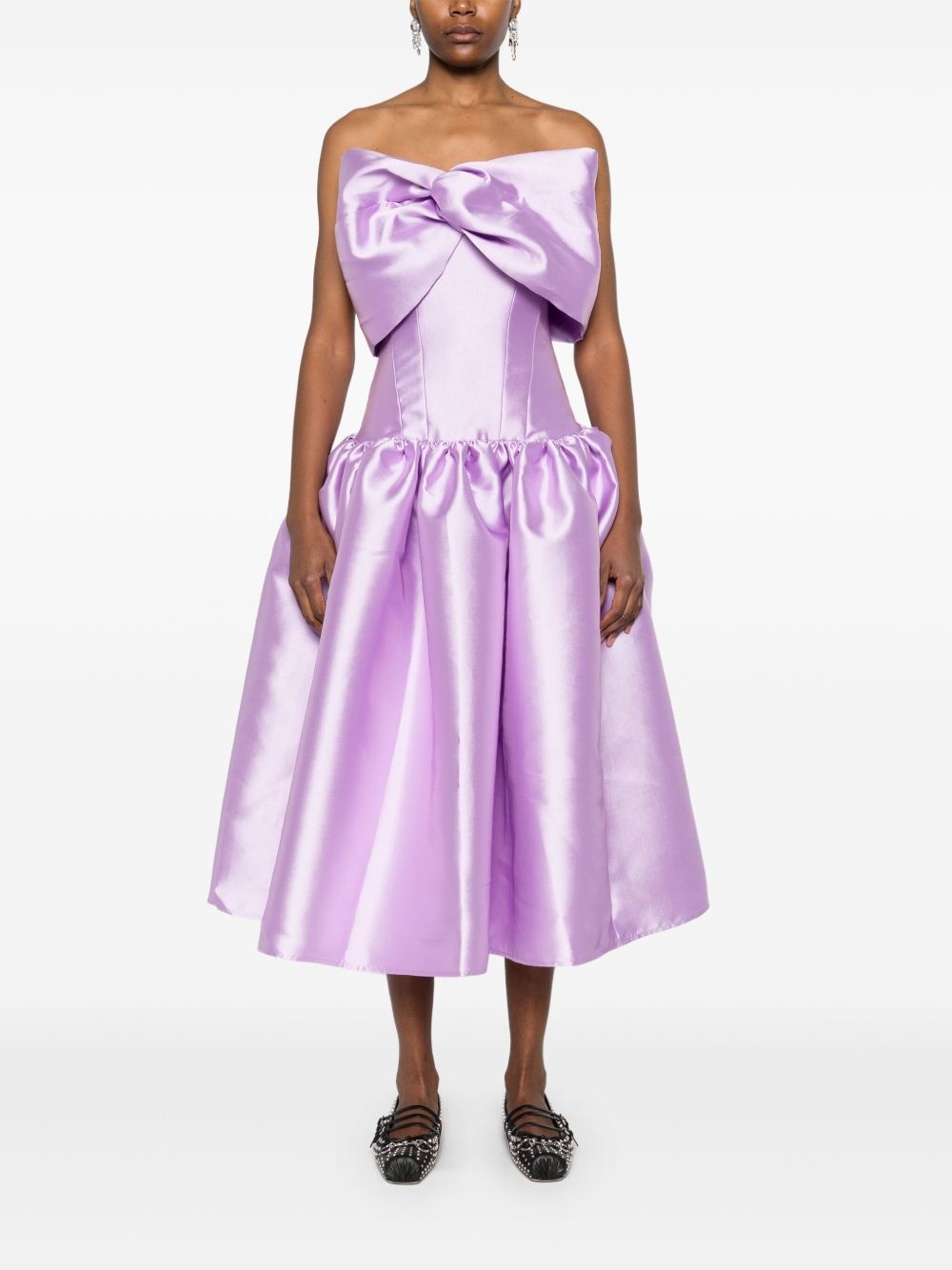 bow-detail gown - 2