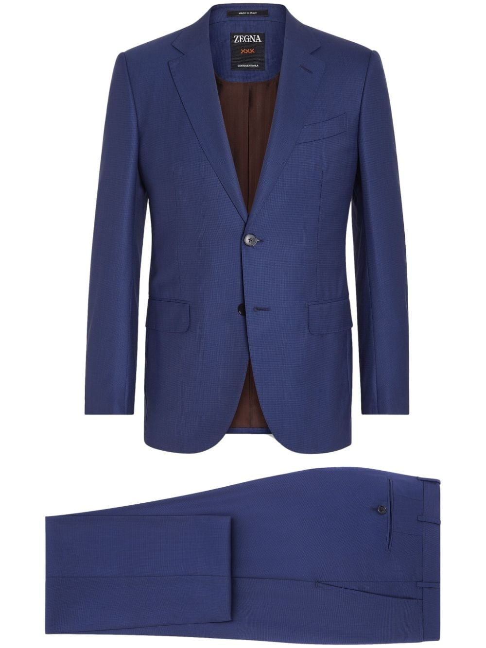 Centoventimila single-breasted wool suit - 1