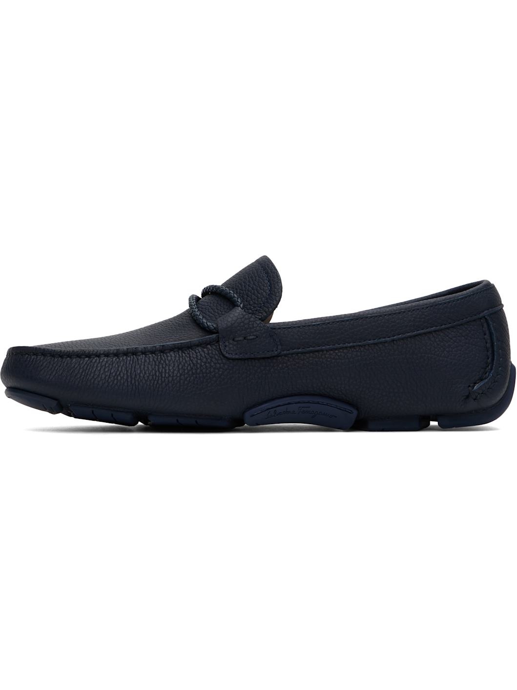 Navy Driver Loafers - 3