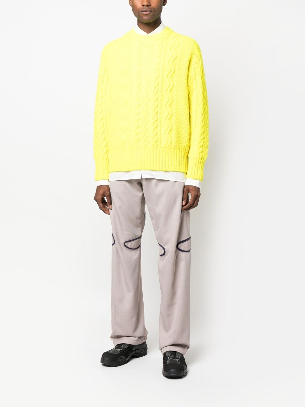 cable-knit jumper - 2