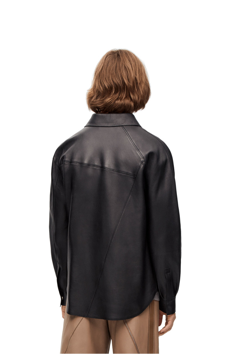Puzzle shirt in nappa lambskin 4