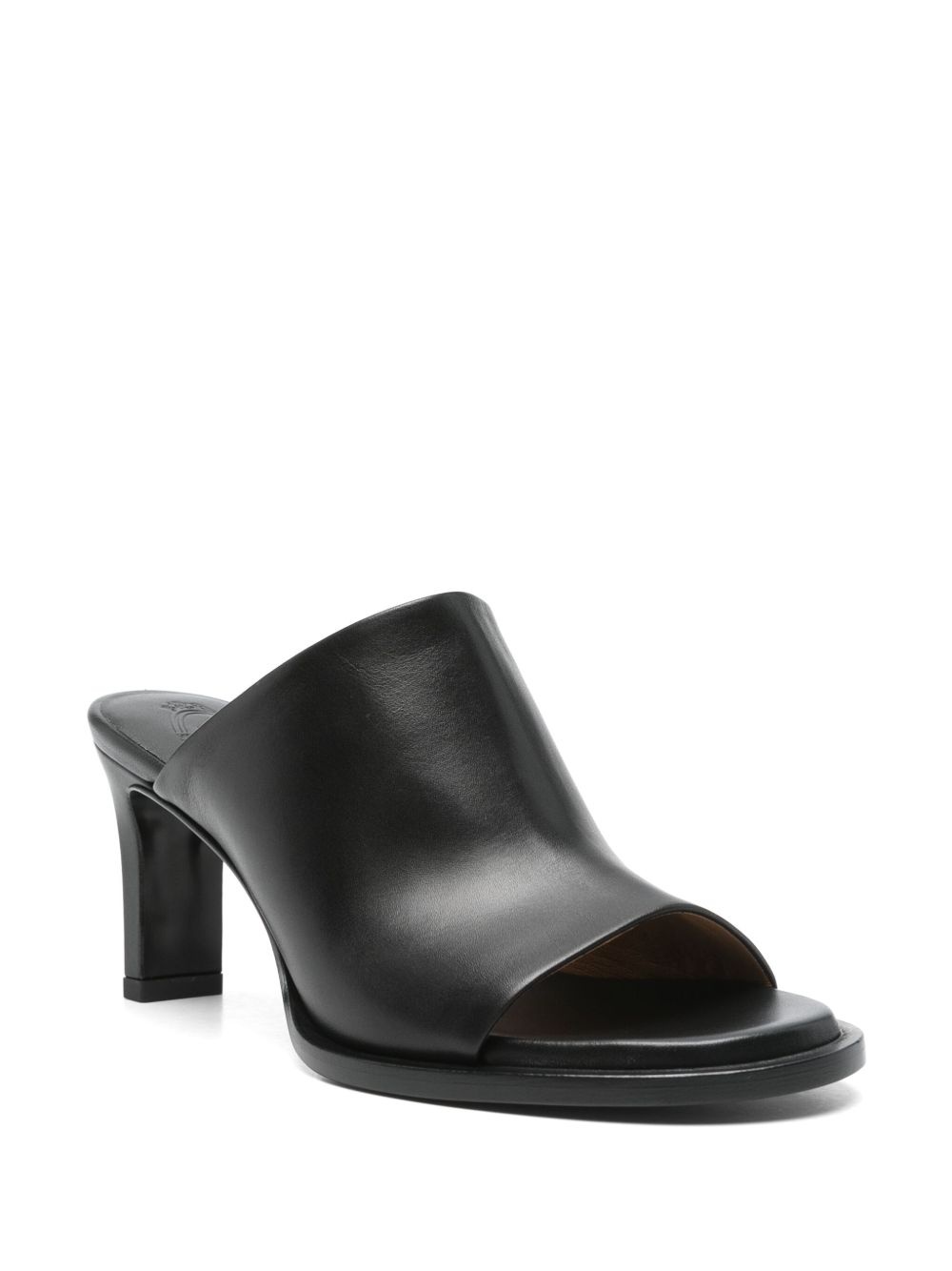 75mm leather mules - 2
