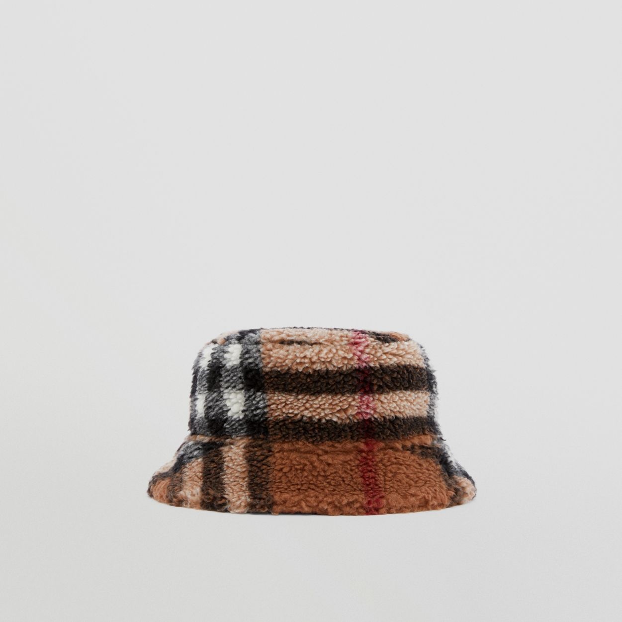 Reversible Check Fleece Bucket Hat - 1