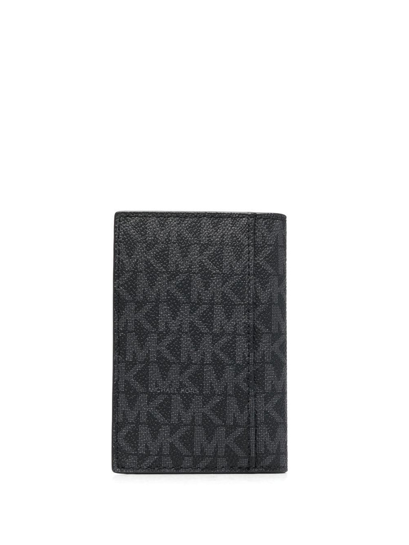 MICHAEL KORS monogram-print leather cardholder outlook