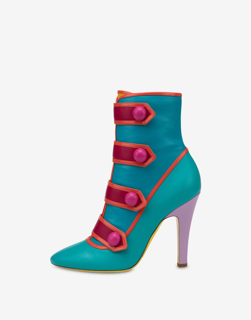 MULTISTRIPES NAPPA LEATHER ANKLE BOOTS 2