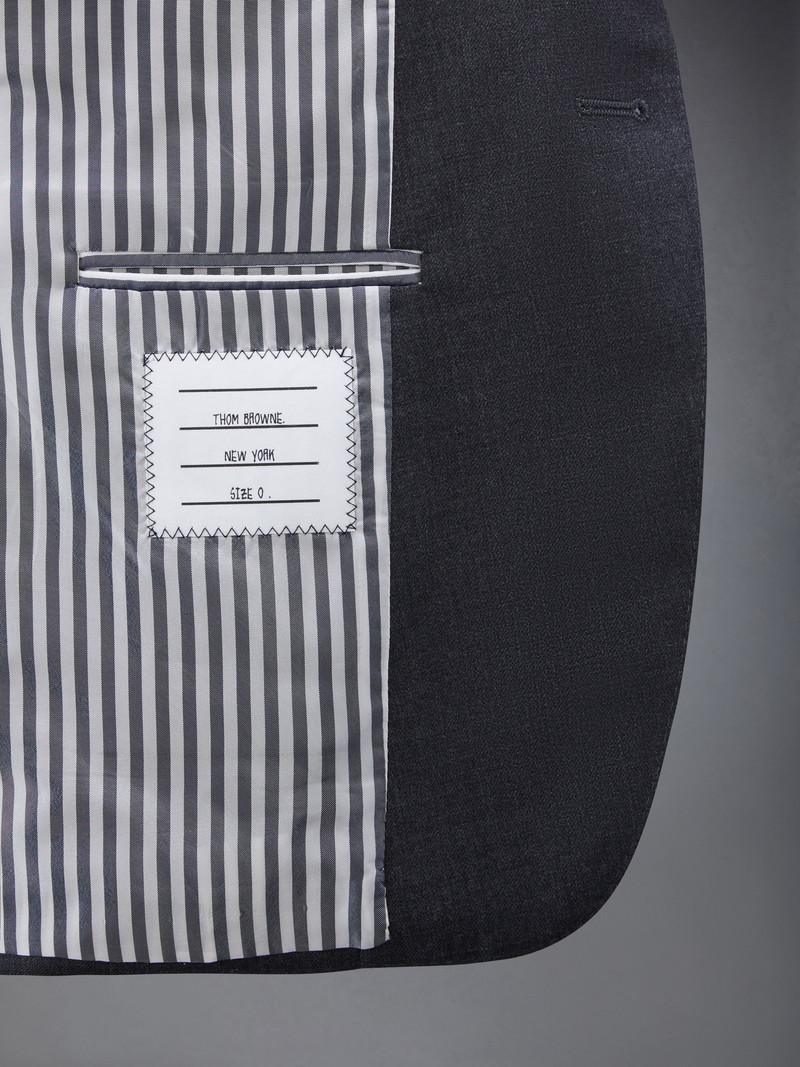 Dark Grey Super 120's Wool Twill Classic Suit and Tie 6