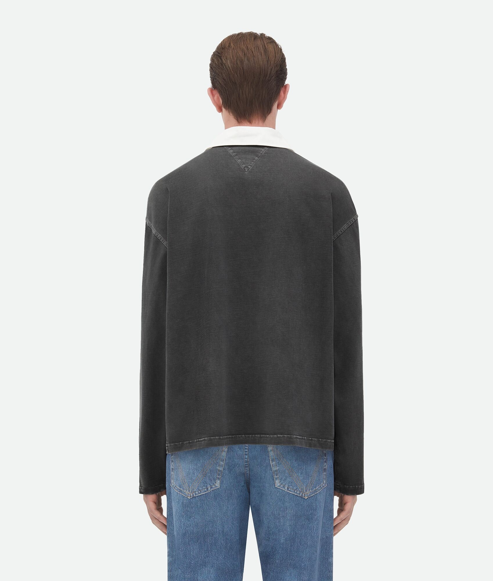 Washed Out Jersey Polo - 3