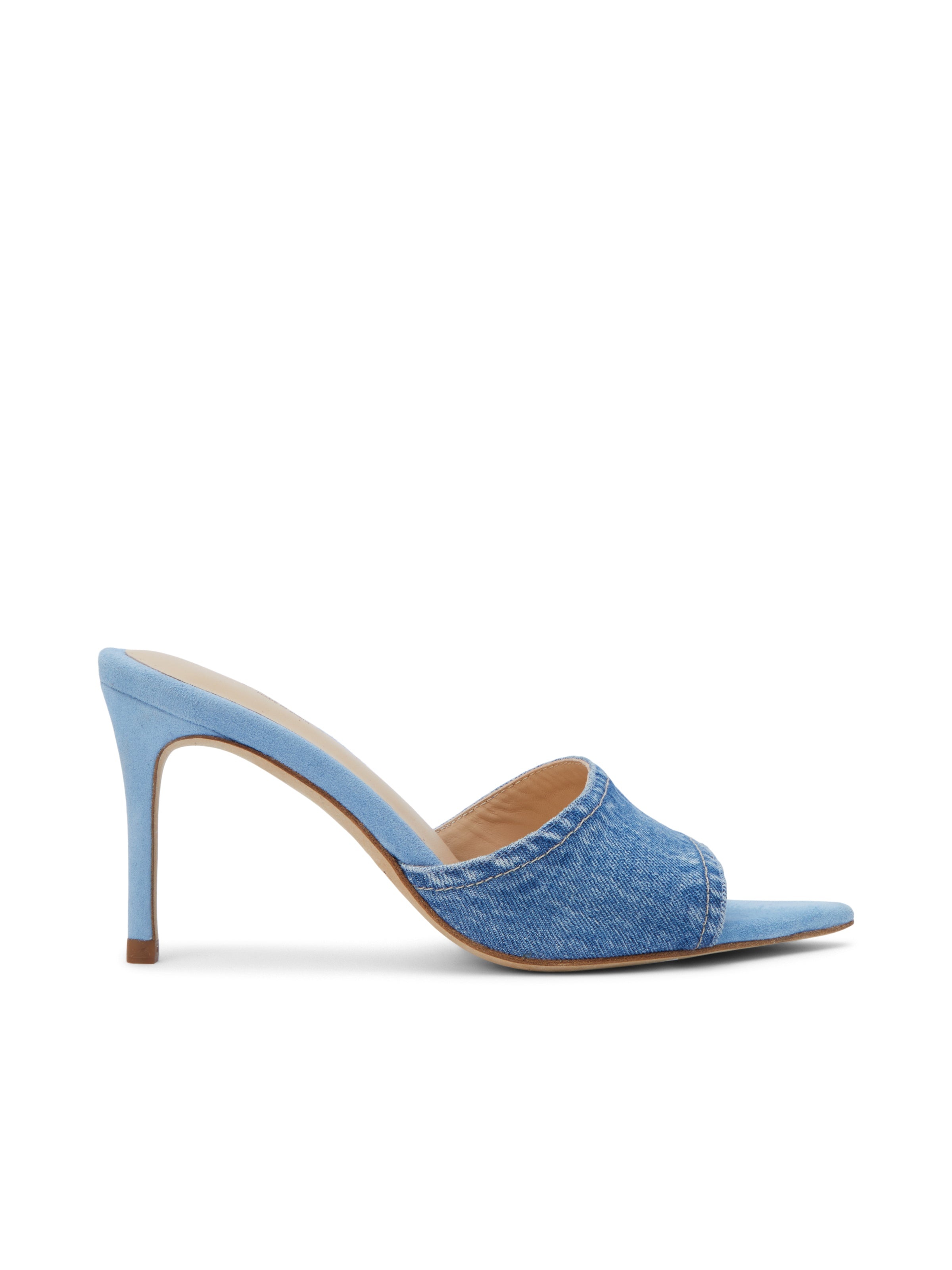 Lolita Denim Open-Toe Mule - 7