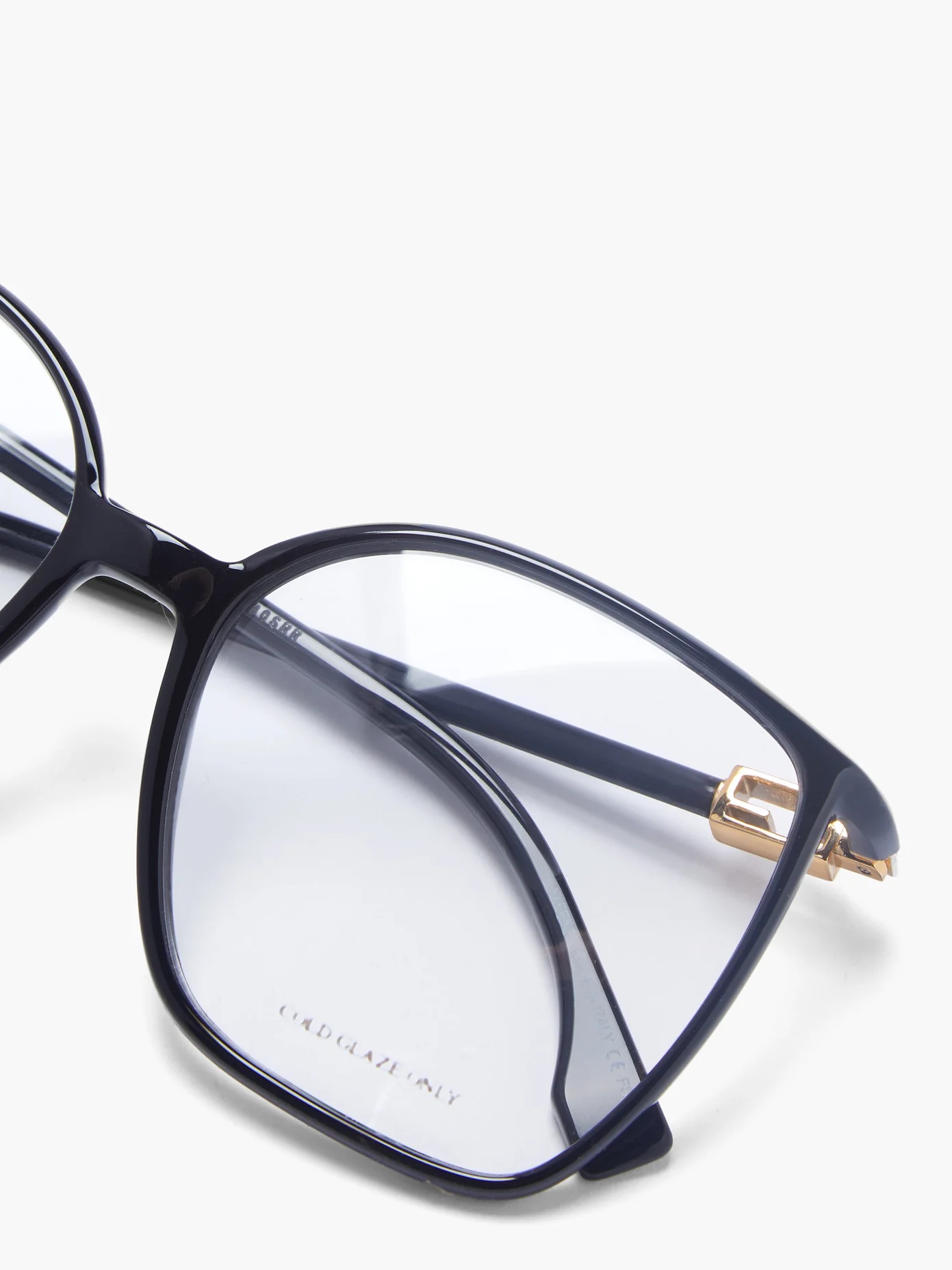 FF-logo oversized square acetate glasses - 4