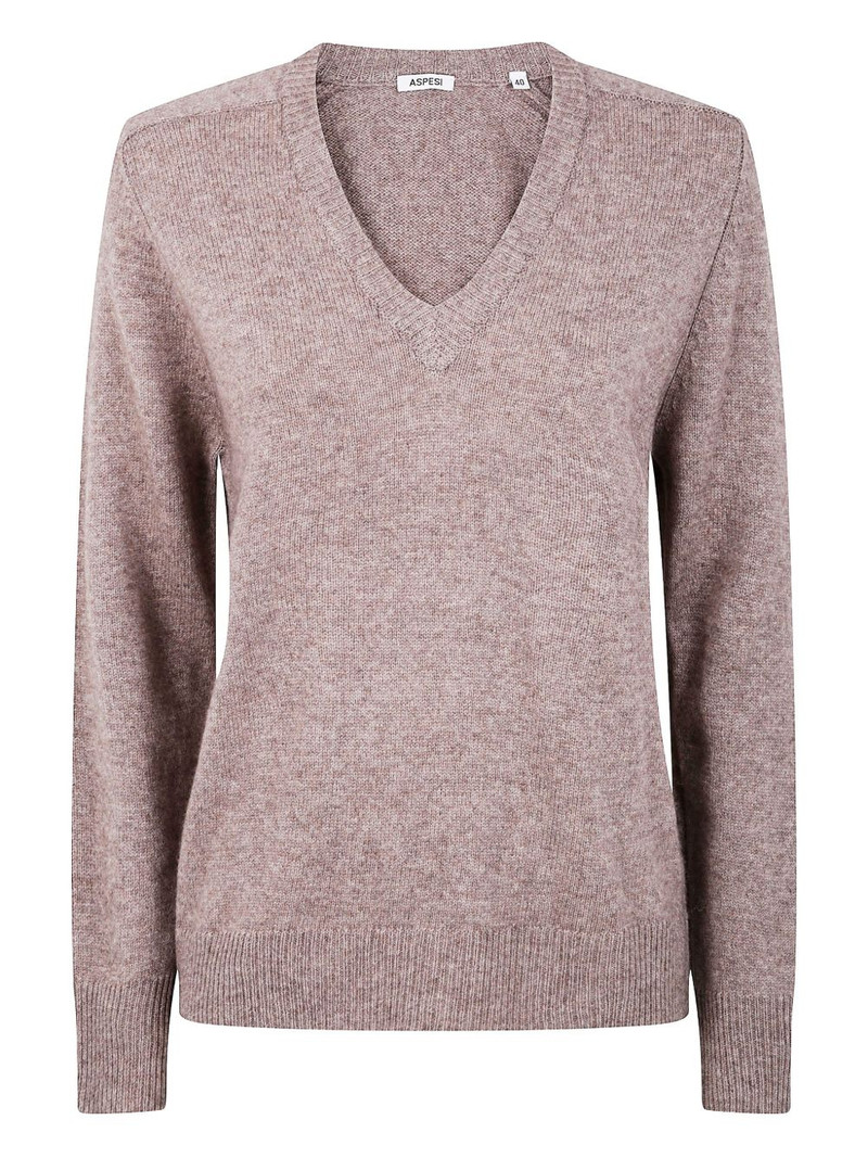 V-neck wool top 1