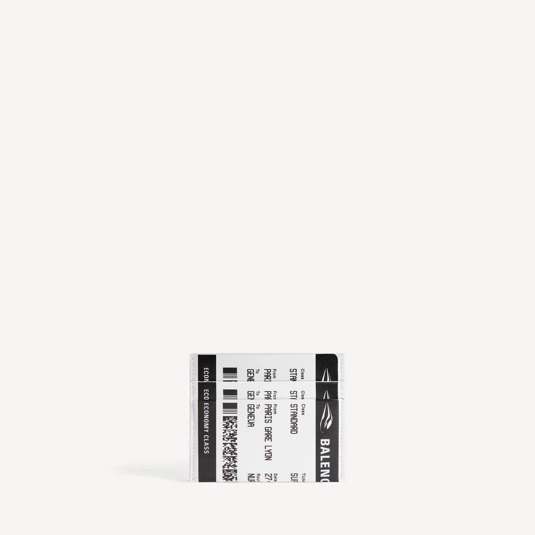 Men's Passport Boarding Card Holder in Black/white - 1