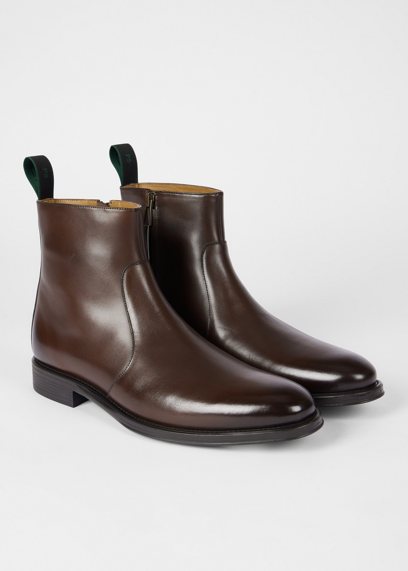 Brown Leather 'Lenny' Boots 4