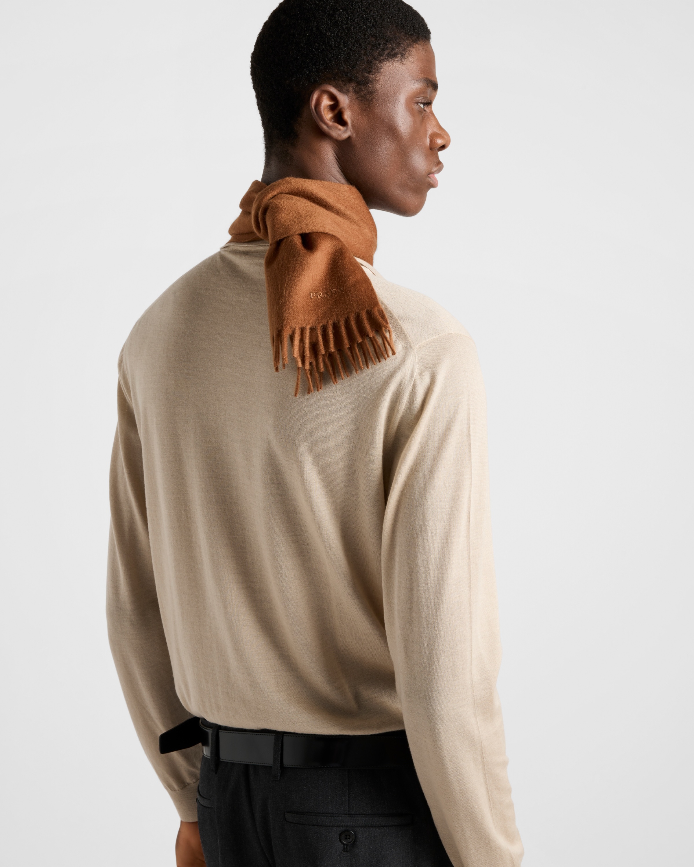 Cashmere and silk polo shirt - 5