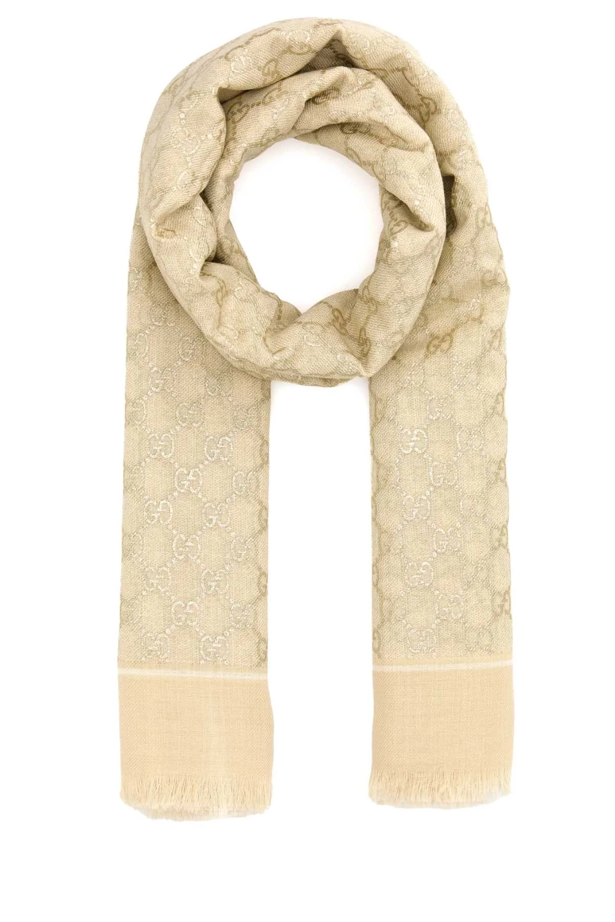 Gucci Women Embroidered Wool Foulard - 1