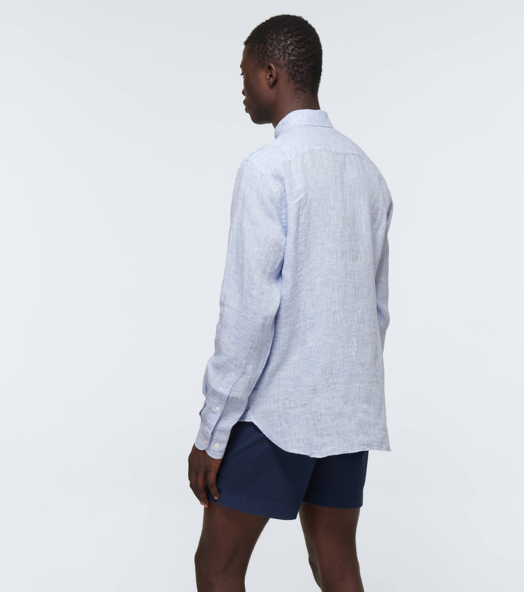 Giles linen long-sleeved shirt - 4