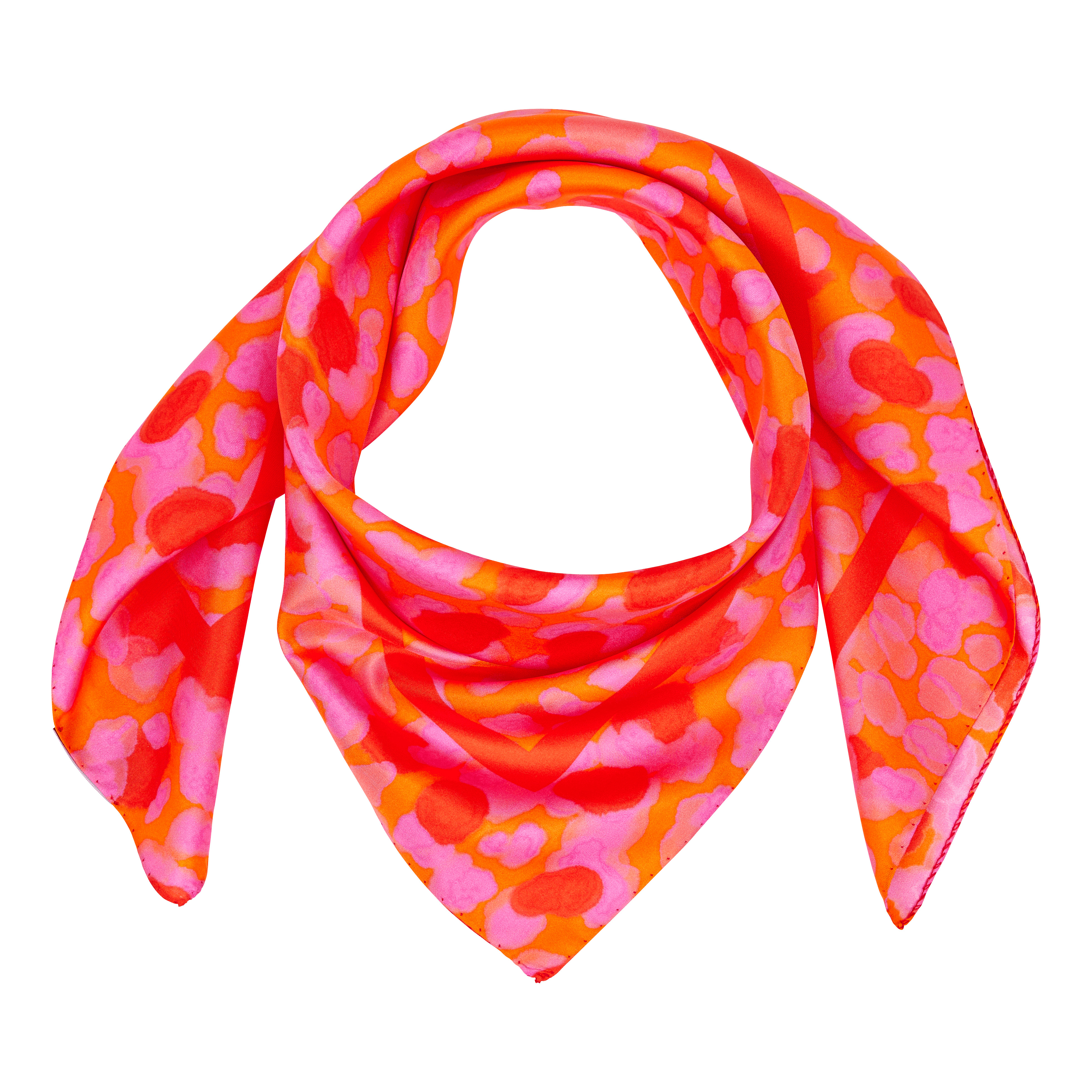 Unisex Silk Scarf New Leopard - 2