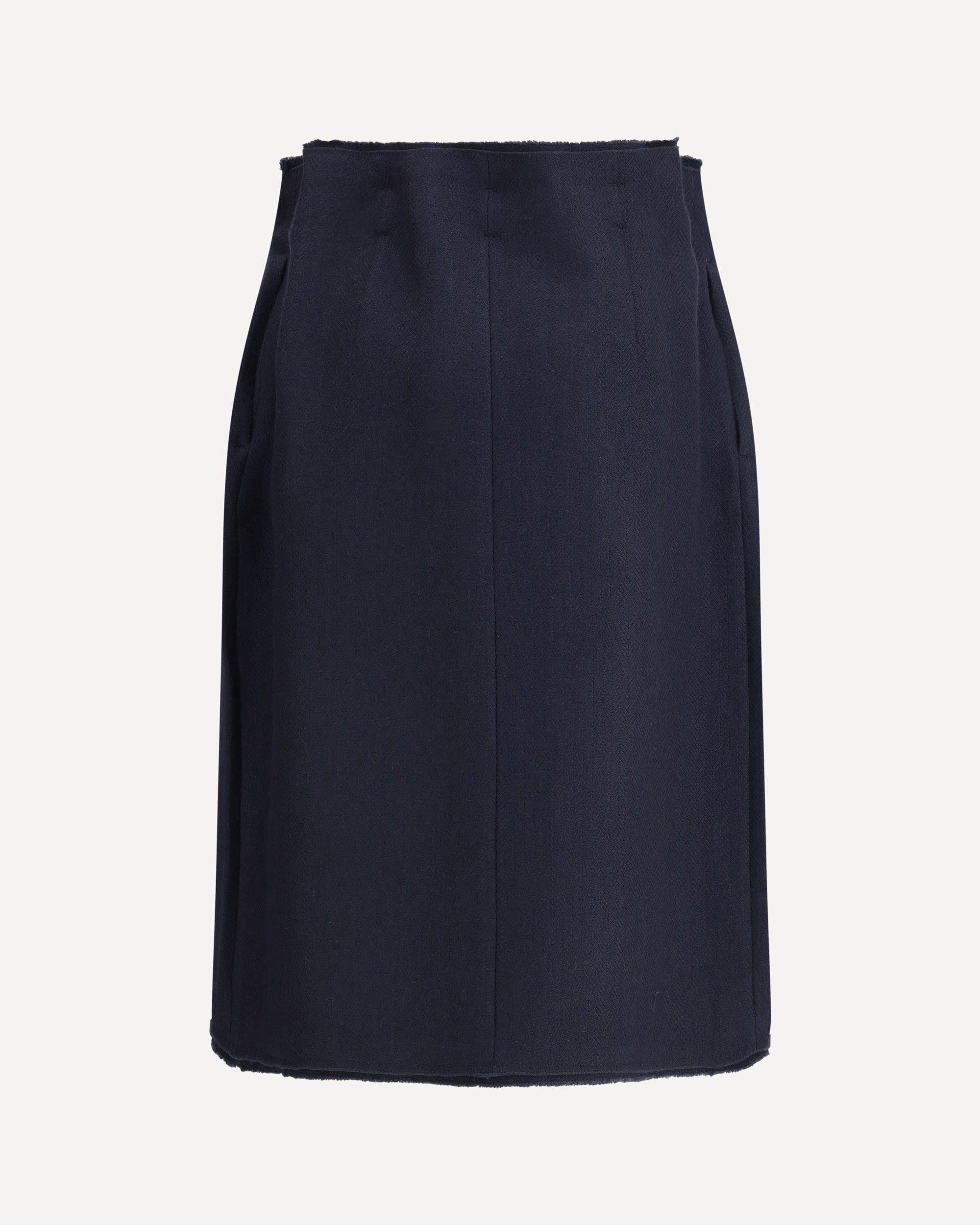 Chevron Wool midi Skirt - 2