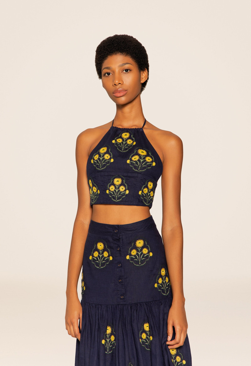 Castana Mimosa Cropped Top 5