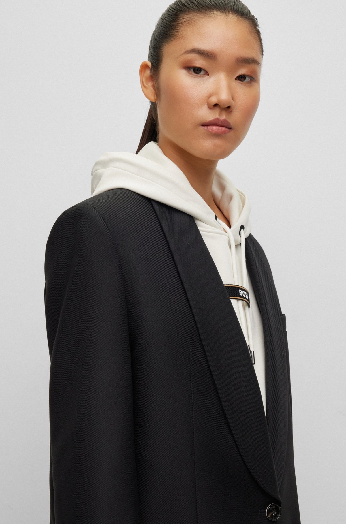 BOSS X ALICA SCHMIDT RELAXED-FIT JACKET IN WOOL - 6
