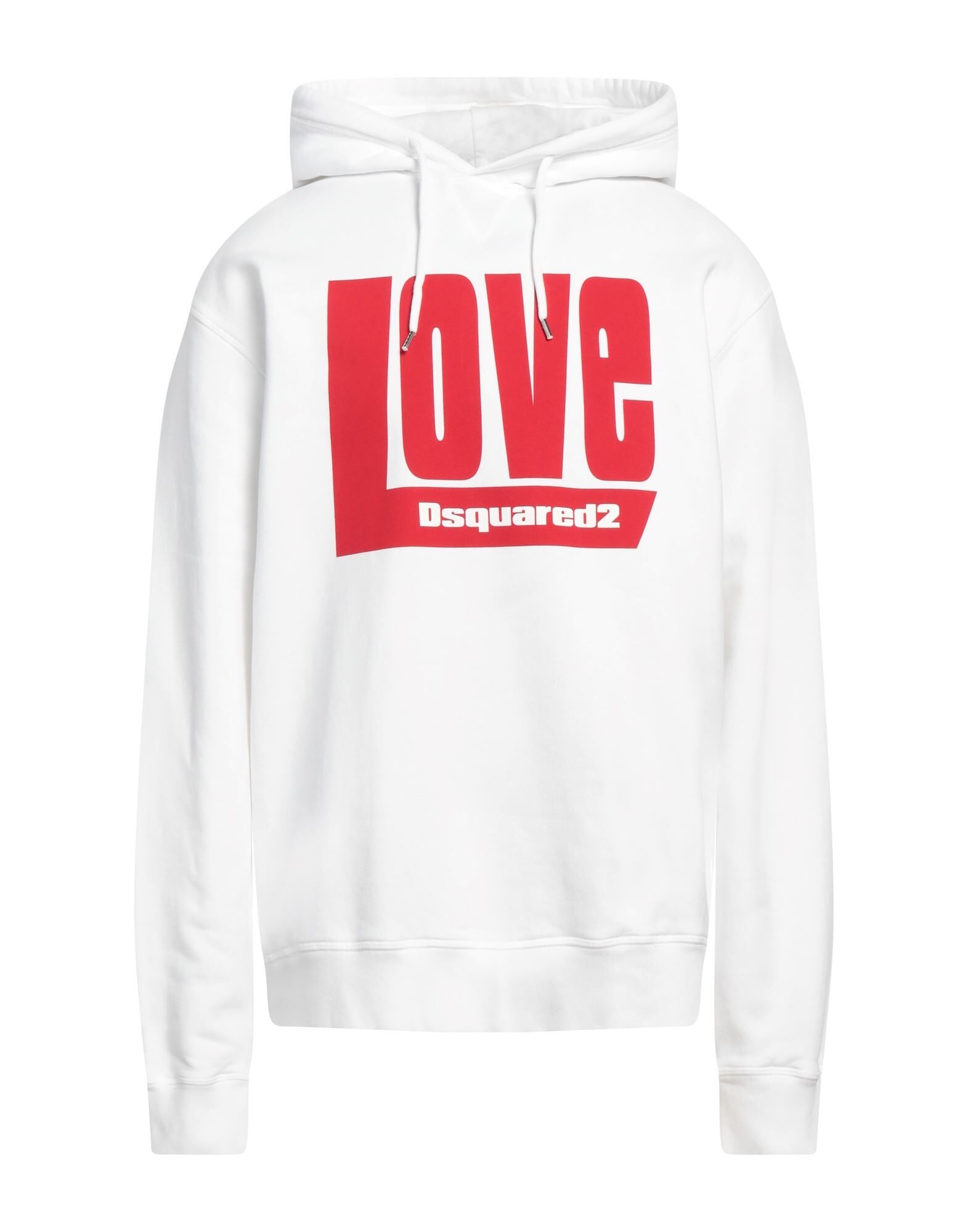 White Men's Hooded Sweatshirt - 1